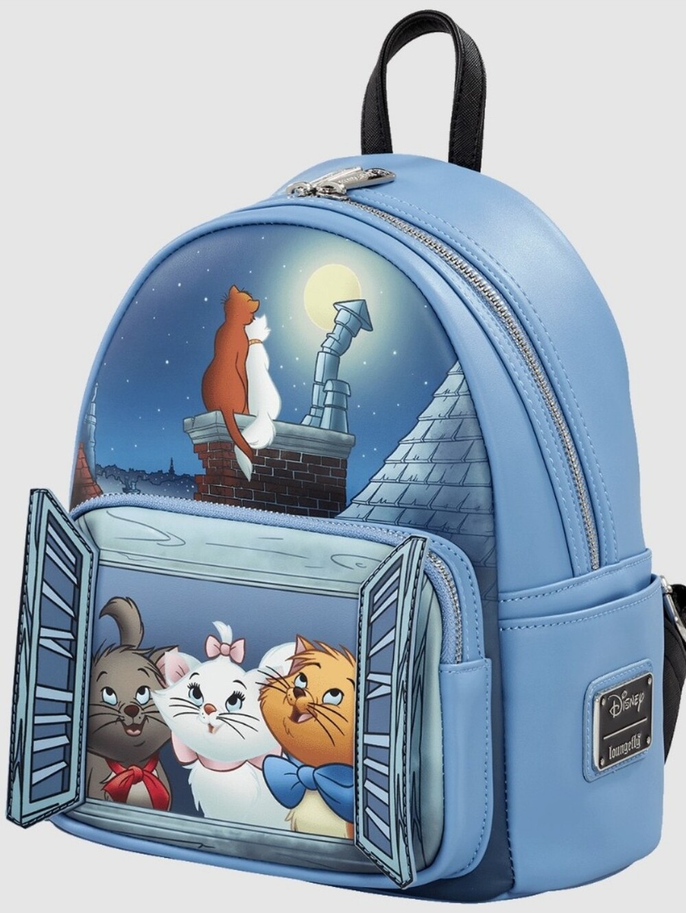 NWT Loungefly Disney The Aristocats Window Portrait Glow-in-the-Dark Backpack - Picture 3 of 6
